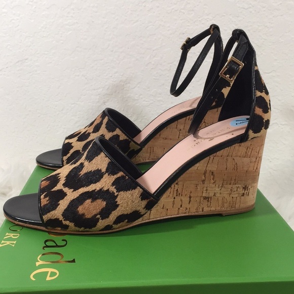 KATE SPADE NEW YORK LONNIE LEOPARD PRINT WEDGE - Picture 10 of 15
